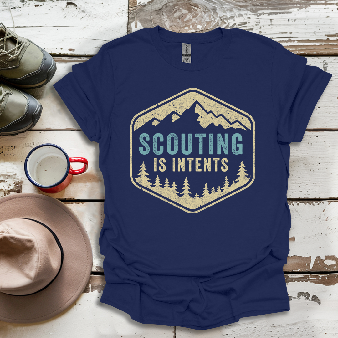 Hiking Outdoor Nature Scouting Is Intents V2 T-Shirt