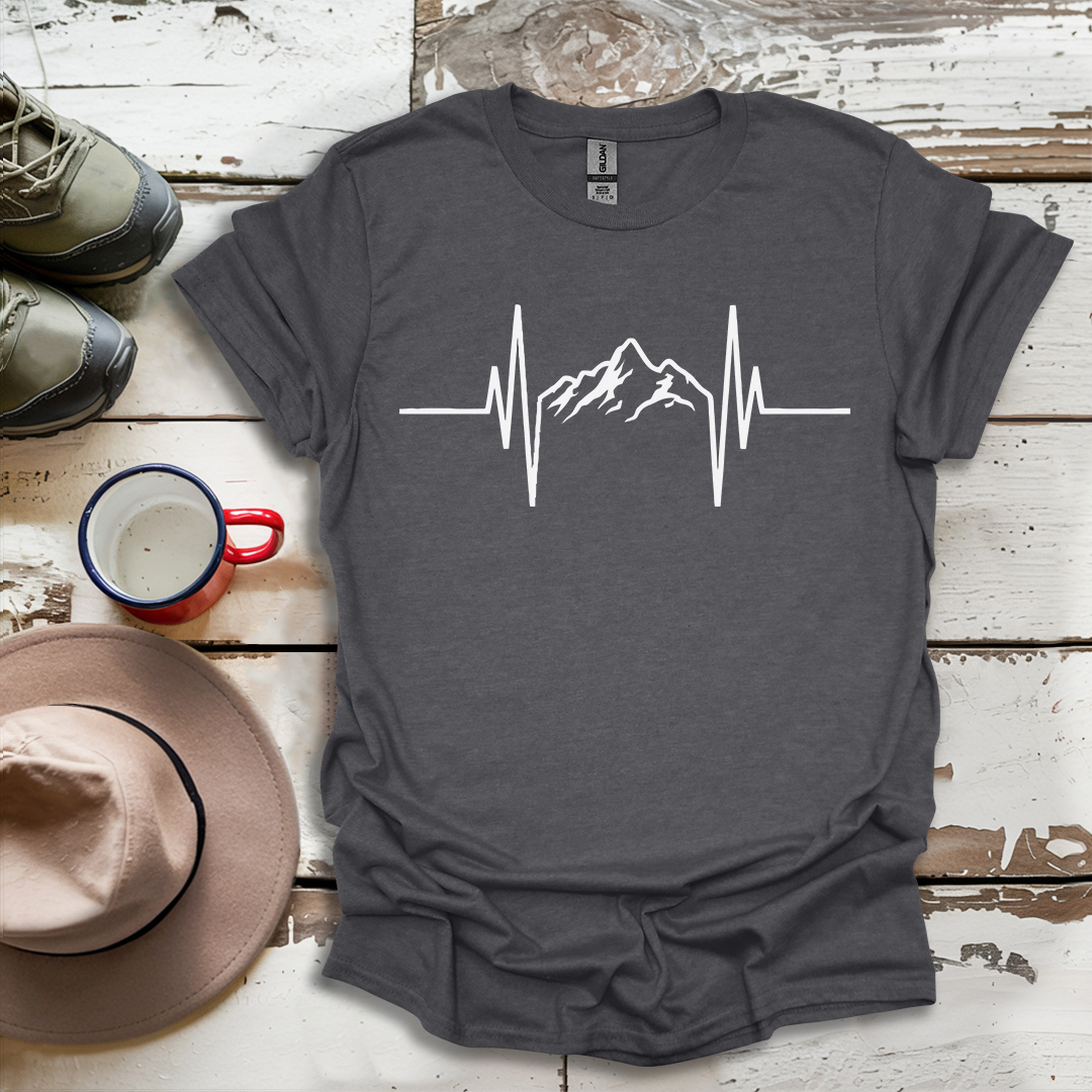 Mountains Hiking  Heartbeat Hiker Adventures V2 T-Shirt