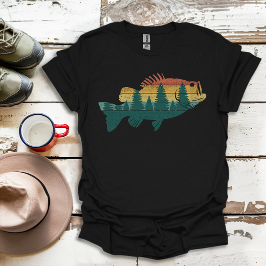 Fly Fishing Outdoor Forest Nature Fisherman Wildlife V2 T-Shirt