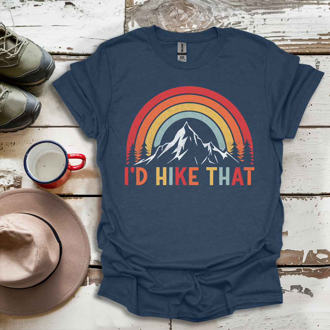 Retro Vinatge Outdoor Nature I'd Hike That V3 T-Shirt