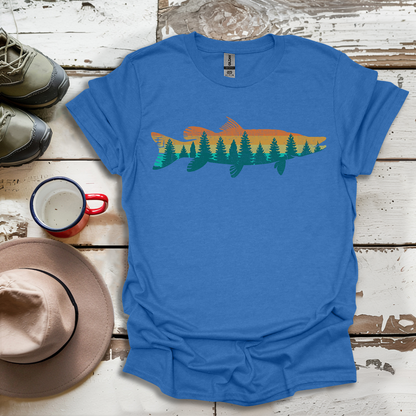 Fly Fishing Outdoor Forest Nature Fisherman Wildlife V3 T-Shirt
