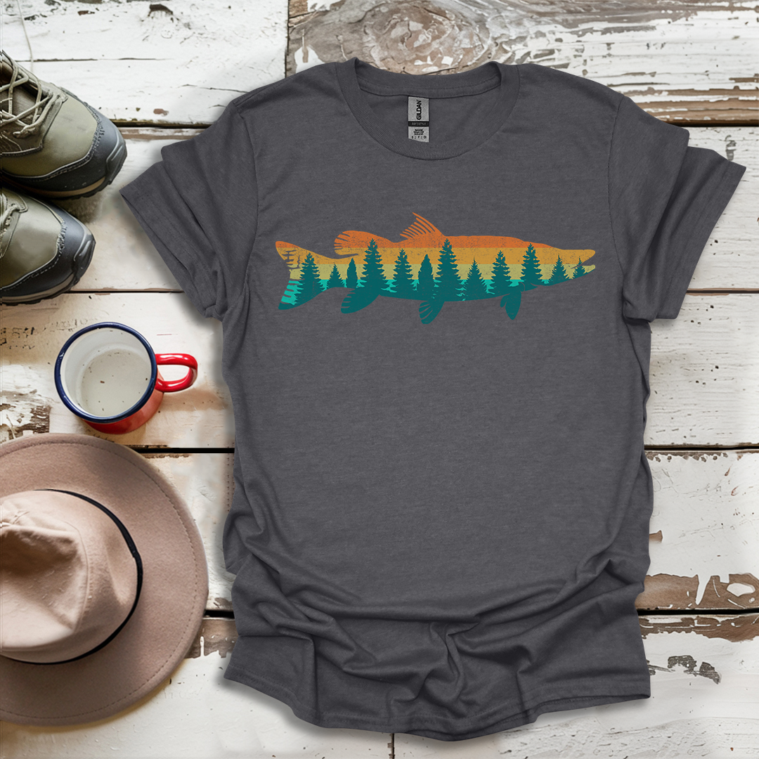 Fly Fishing Outdoor Forest Nature Fisherman Wildlife V3 T-Shirt