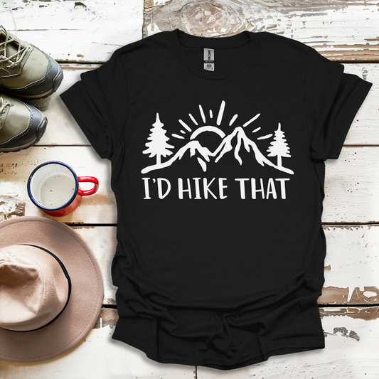Retro Vinatge Outdoor Nature I'd Hike That V4 T-Shirt