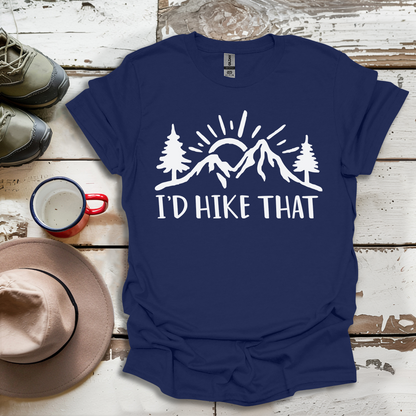 Retro Vinatge Outdoor Nature I'd Hike That V4 T-Shirt