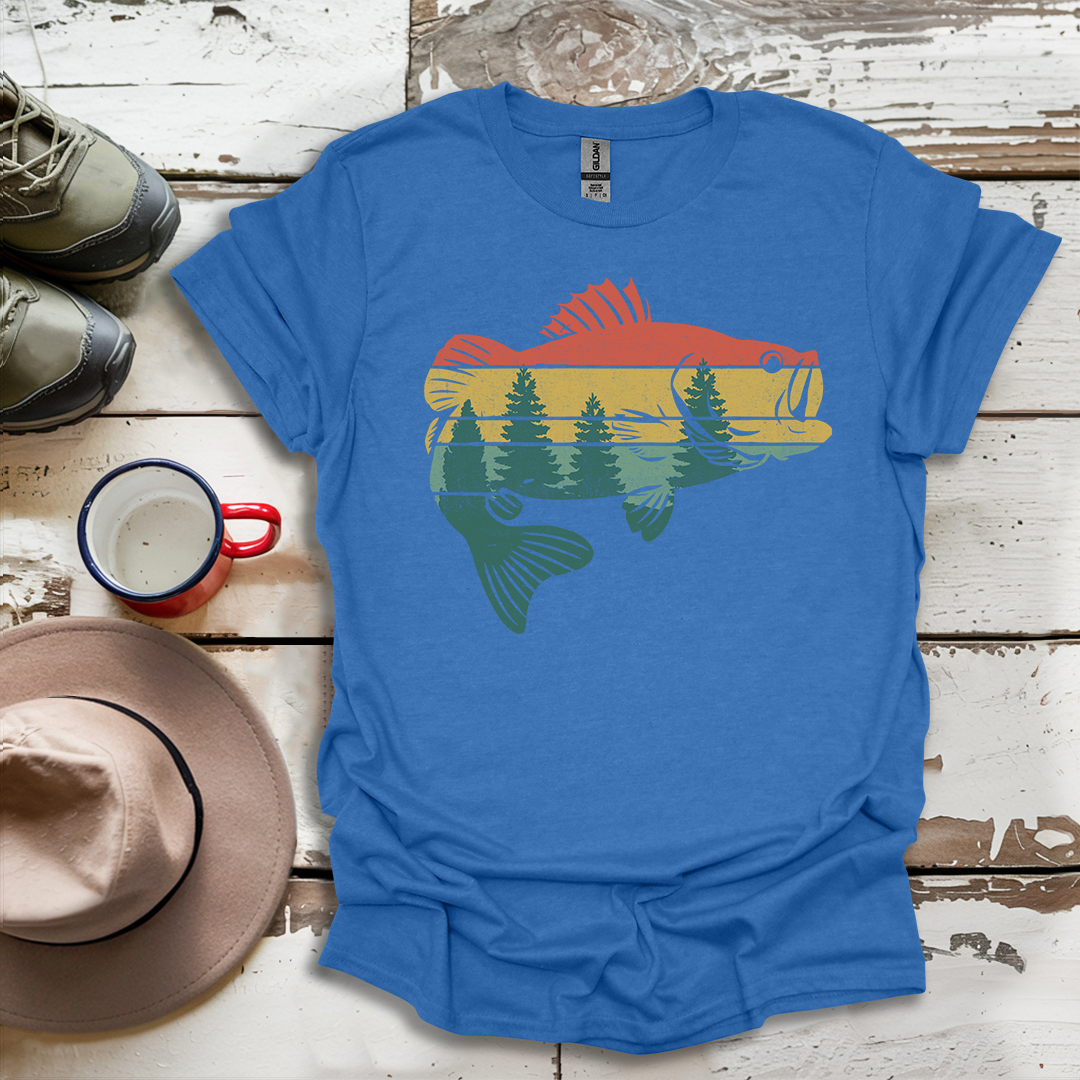 Fly Fishing Outdoor Forest Nature Fisherman Wildlife V4 T-Shirt