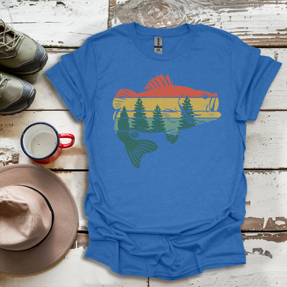 Fly Fishing Outdoor Forest Nature Fisherman Wildlife V4 T-Shirt