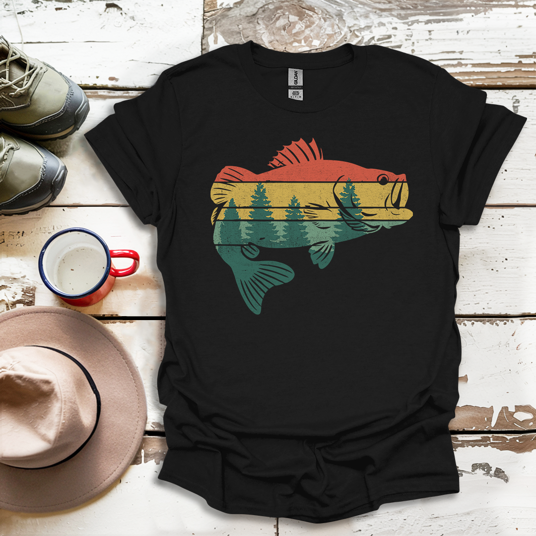 Fly Fishing Outdoor Forest Nature Fisherman Wildlife V4 T-Shirt