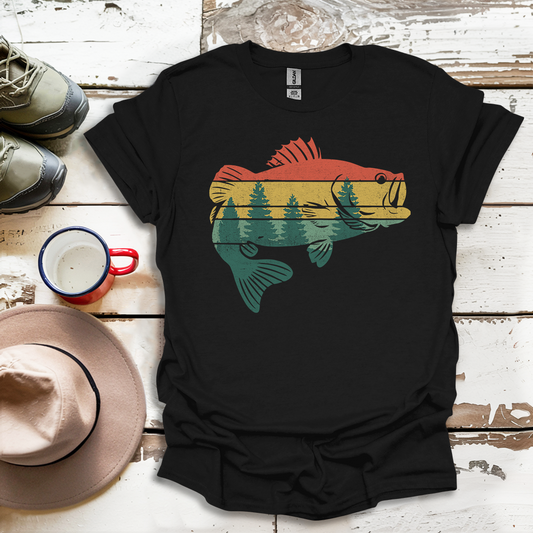 Fly Fishing Outdoor Forest Nature Fisherman Wildlife V4 T-Shirt