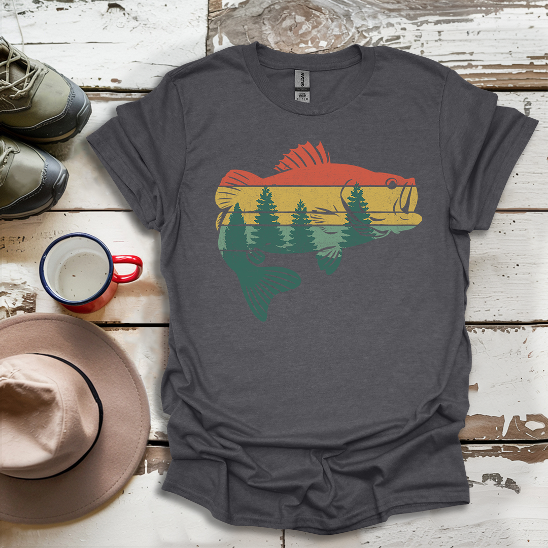 Fly Fishing Outdoor Forest Nature Fisherman Wildlife V4 T-Shirt
