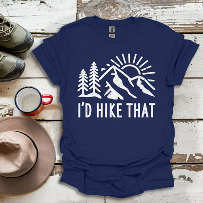 Retro Vinatge Outdoor Nature I'd Hike That V5 T-Shirt