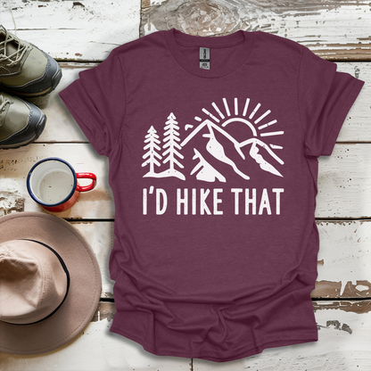 Retro Vinatge Outdoor Nature I'd Hike That V5 T-Shirt