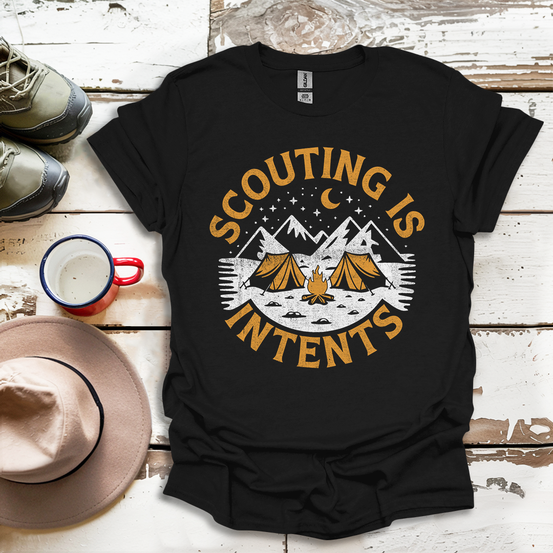 Hiking Outdoor Nature  Scouting Is Intents V4 T-Shirt