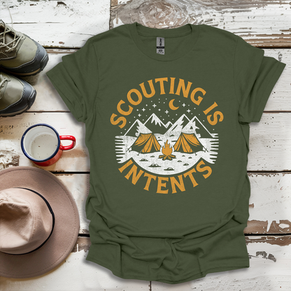Hiking Outdoor Nature  Scouting Is Intents V4 T-Shirt