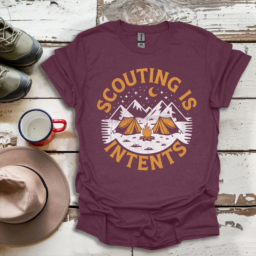 Hiking Outdoor Nature  Scouting Is Intents V4 T-Shirt